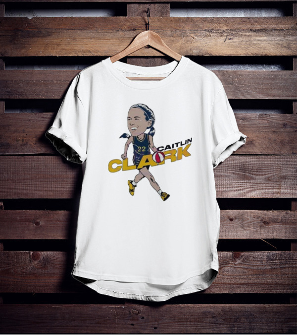 Indiana Fever Caitlin Clark 22 Basketball Cartoon Character T-Shirt