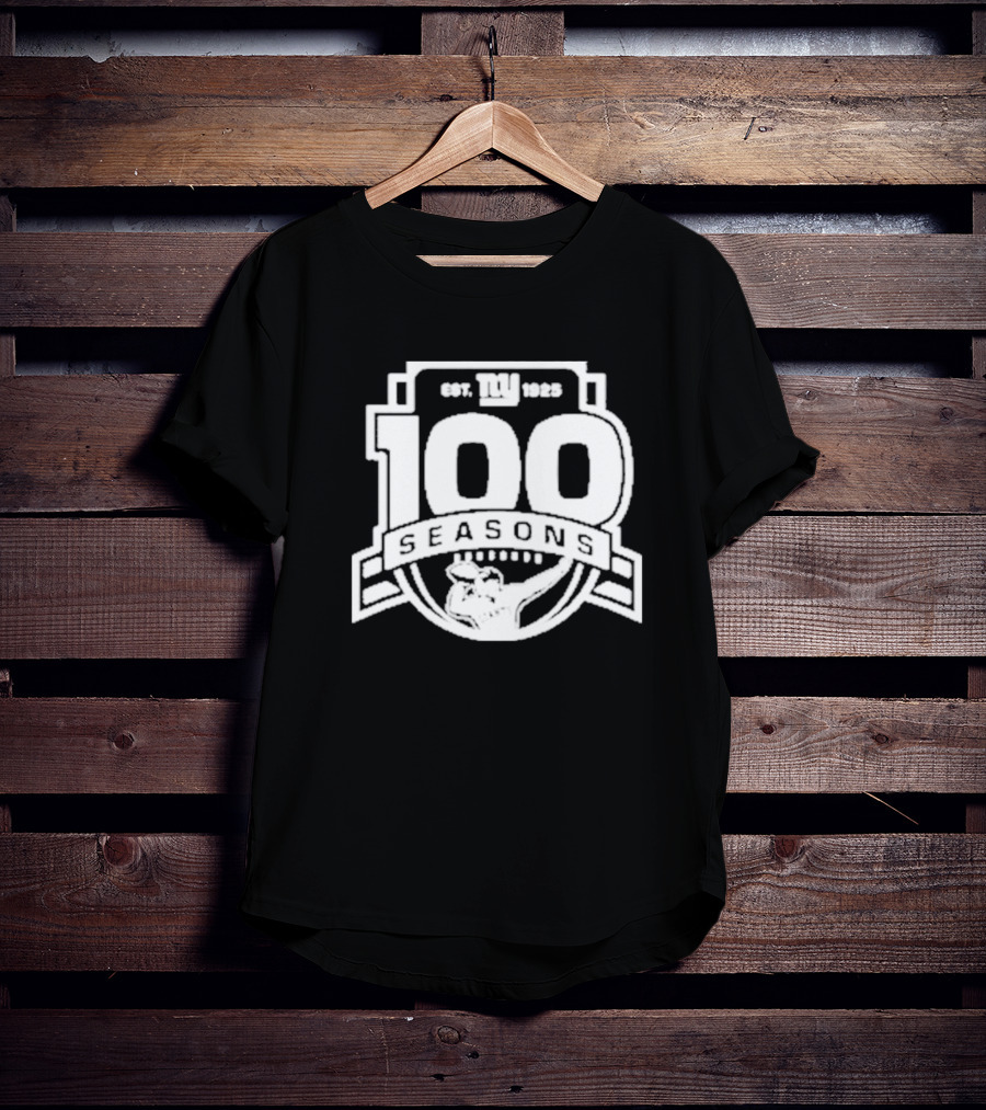 New York Giants Est. 1925 100 Seasons Starter Black T-Shirt