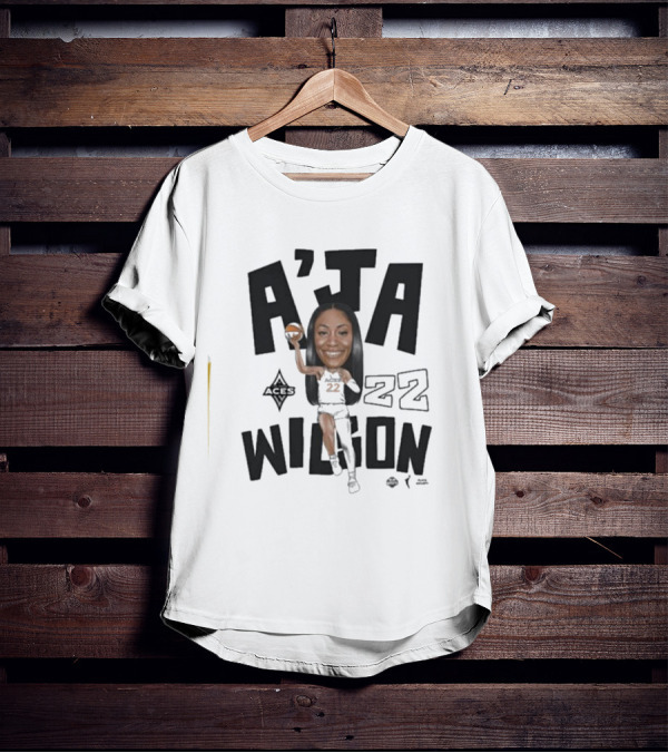 A'ja Wilson 22 Aces Playa Society T-Shirt