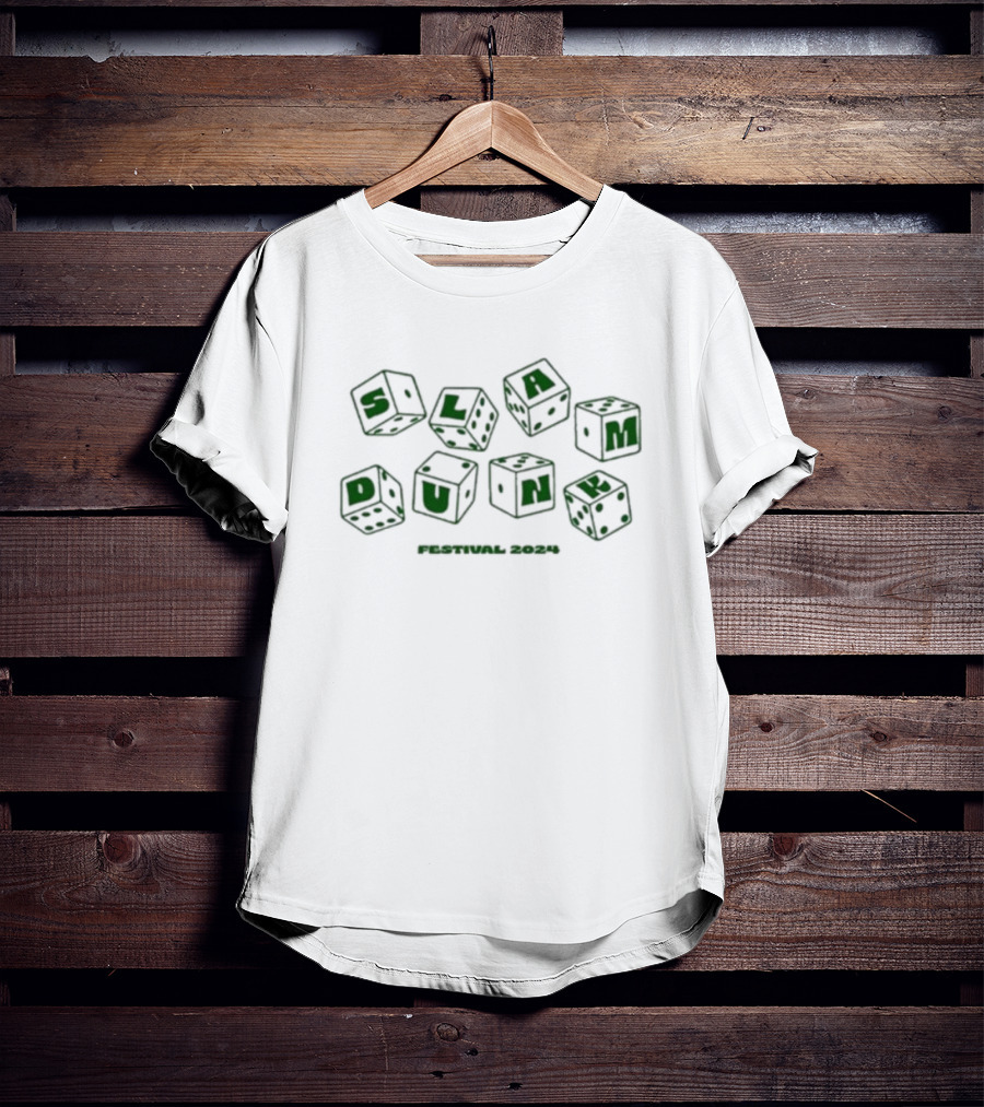 Slam Dunk Festival Dice Bright Orange Translucent Blocks T-Shirt