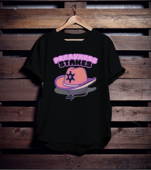 Preakness Stakes Cowboy Hat With Badge T-Shirt