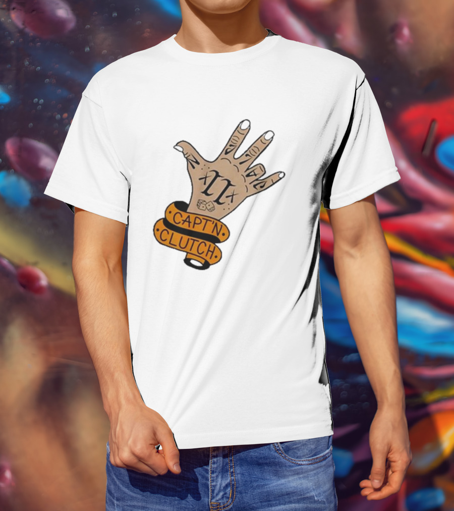 Cap’n Clutch Five Dice Hand Tattoo T-Shirt