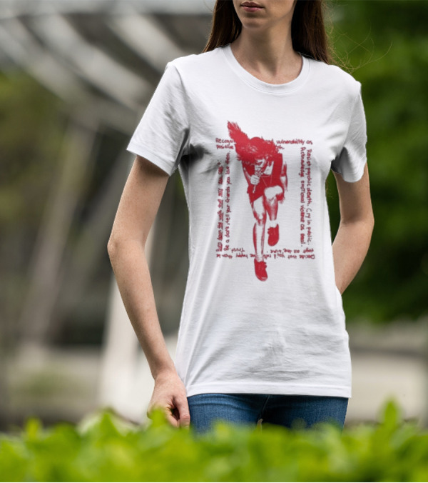 Rebel Girl Kathleen Hanna Run Fast Vulnerability Comfort Feminist Power T-Shirt