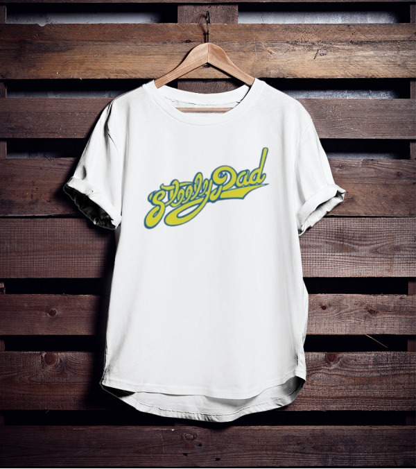 Sleepy Dad Retro Yellow Script T-Shirt