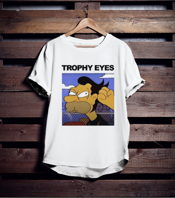 Trophy Eyes Angry Lenny Fence Background T-Shirt