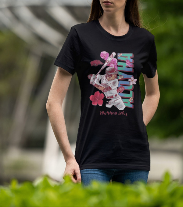 Wehiwa Aloyha Aloy Arkansas Baseball Flowers T-Shirt