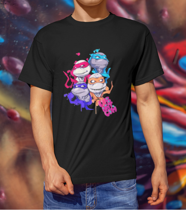 Neon TMNT Characters Pop T-Shirt