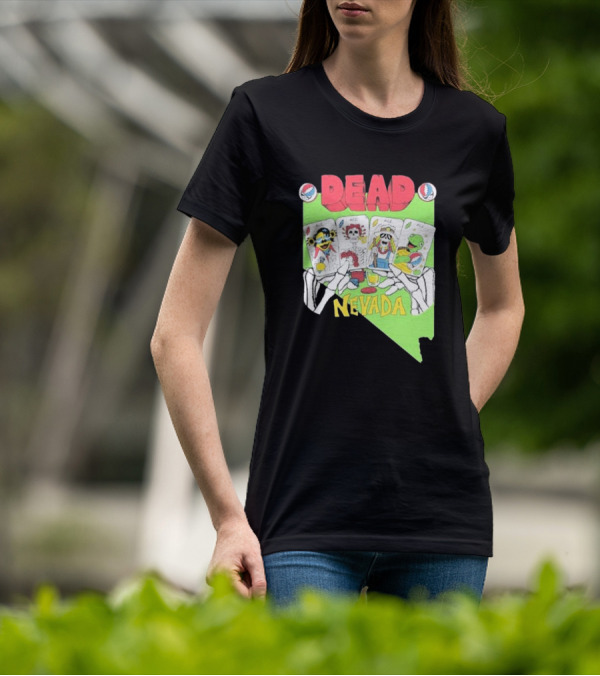 Dead Nevada United States Playing Cards Skeleton Hands T-Shirt