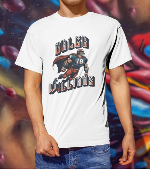 Caleb Williams Football Heroic Number 18 Superhero T-Shirt