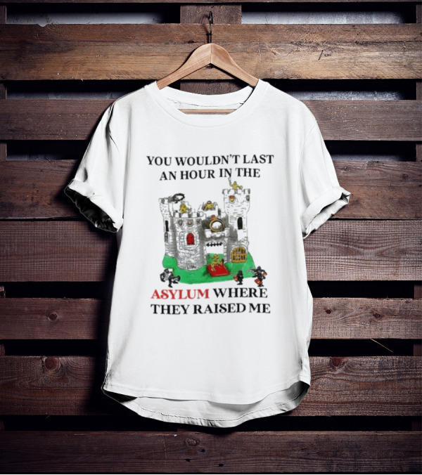 You Wouldn’t Last An Hour In The Asylum Where They Raised Me Jmcgg Castle T-Shirt