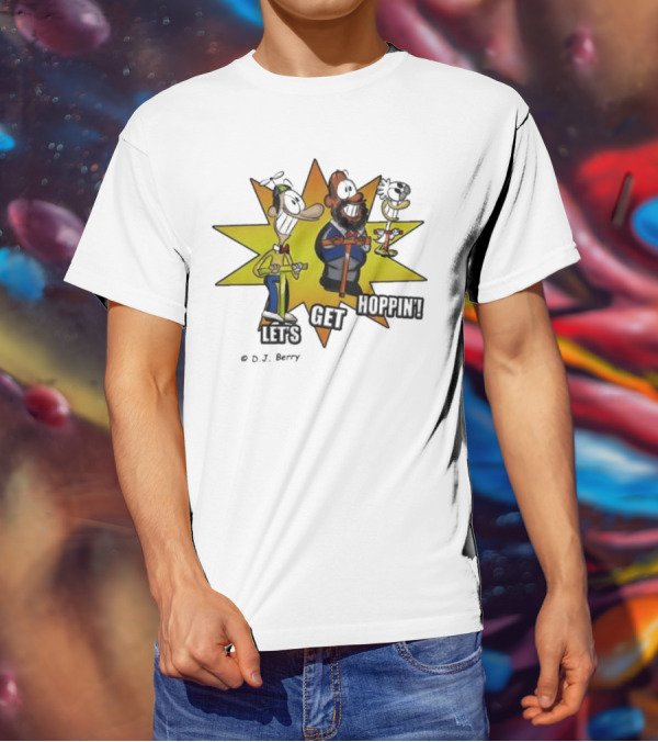 Let's Get Hoppin D.J. Berry Comic Burst T-Shirt