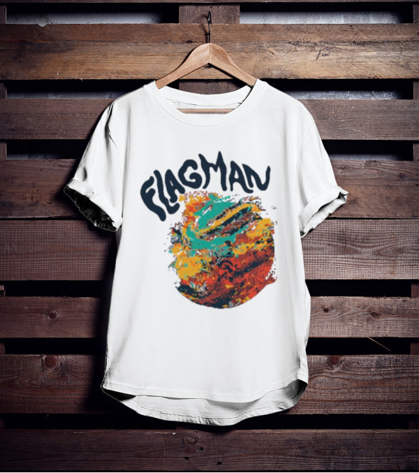 FLAGMAN Swirl Vibrant Earth Hues T-Shirt