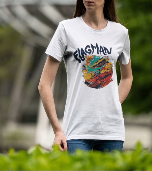 FLAGMAN Swirl Vibrant Earth Hues T-Shirt