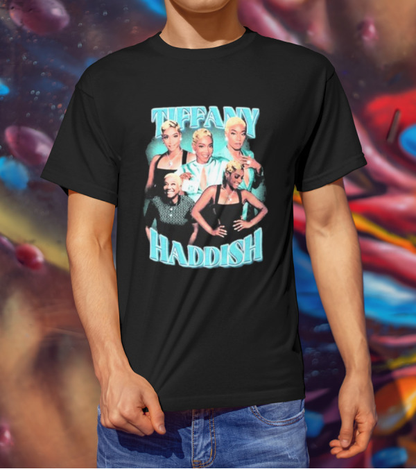 Tiffany Haddish Retro Glam Montage T-Shirt