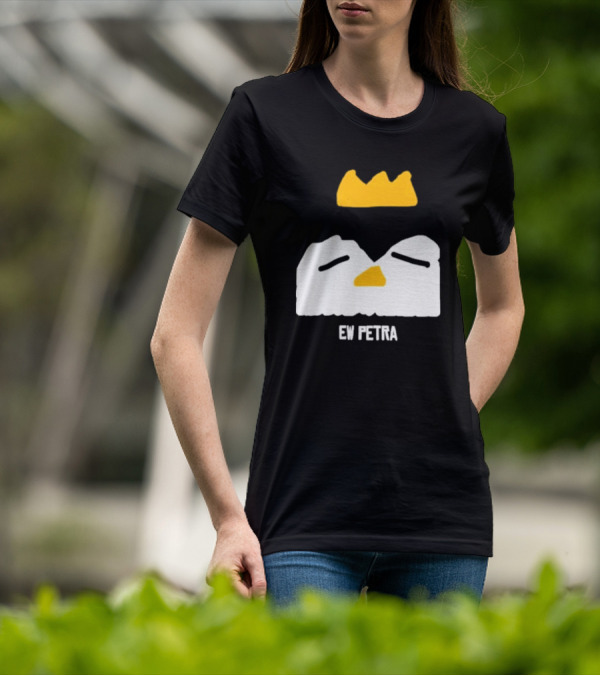 Petra Groaning Crown Face Icon Ew Text T-Shirt