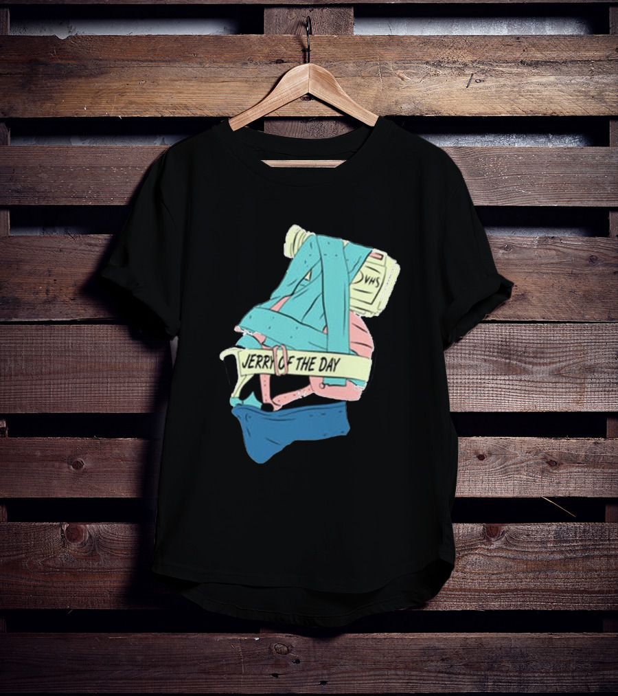 Jerry Of The Day VHS Straps Multicolor Gear T-Shirt
