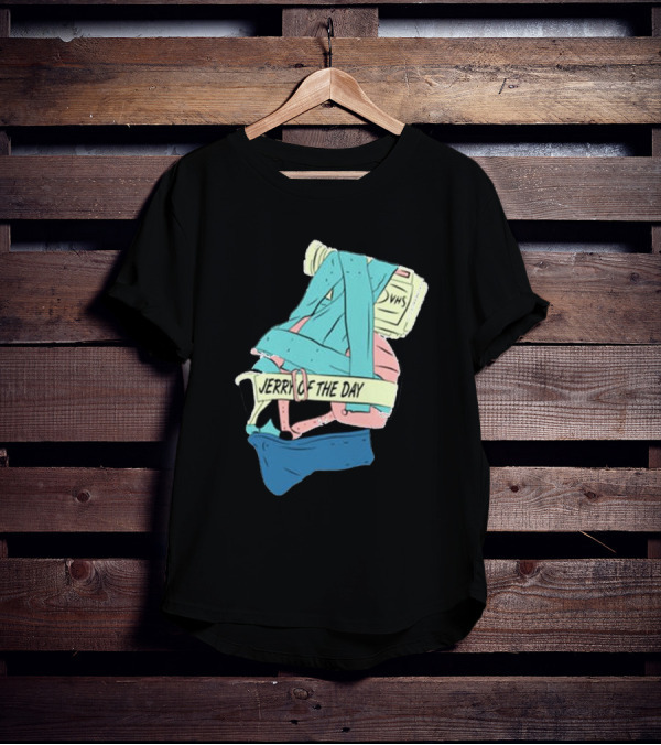 Jerry Of The Day VHS Straps Multicolor Gear T-Shirt