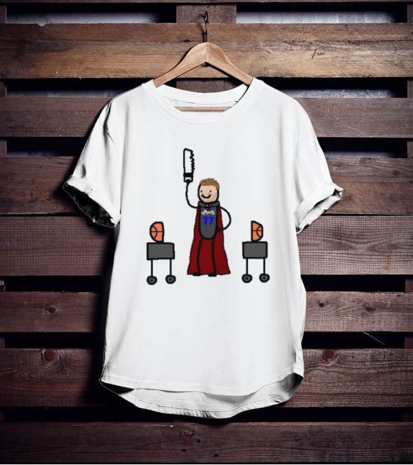 Luka Magic Cut The Basketball In Half NBA Paint Art Style 77 T-Shirt