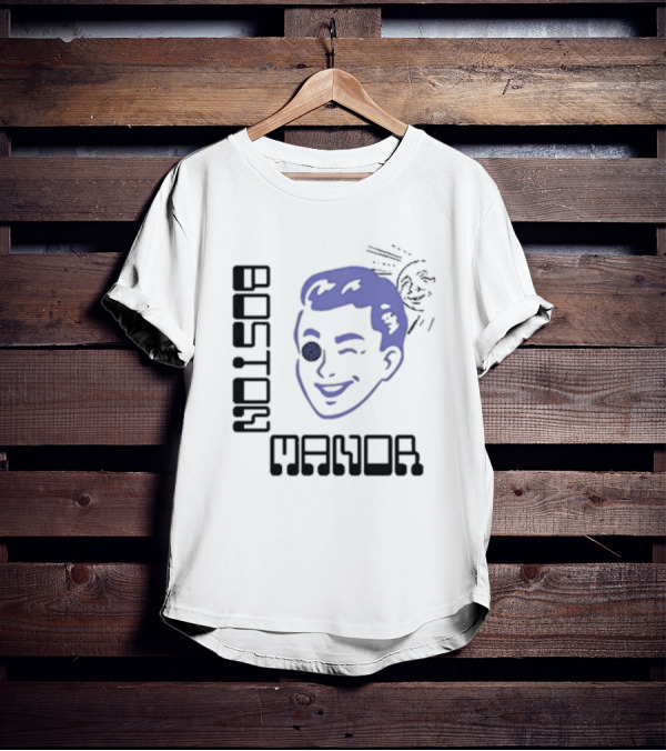 Boston Manor Sundiver Winking Face With Sunburst Detail T-Shirt
