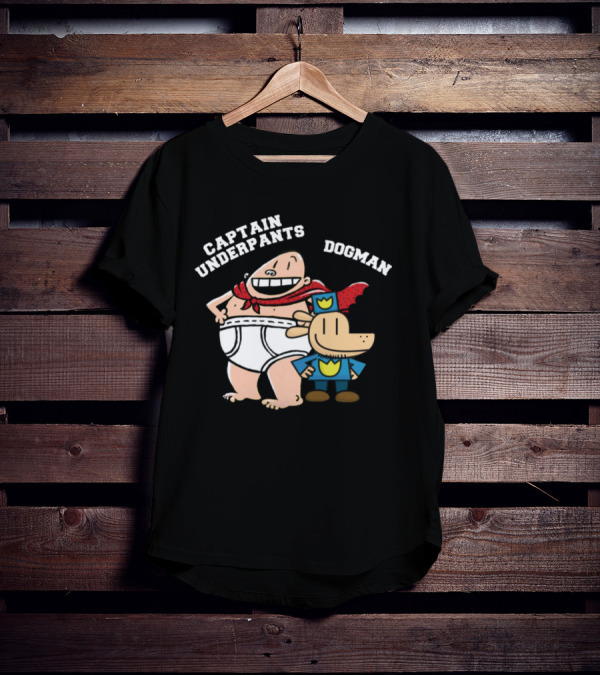Captain Underpants And Dogman Fun Characters Duo T-Shirt