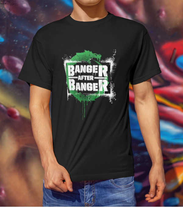 Sheamus Banger After Banger Dragon Green Paint Splatter T-Shirt