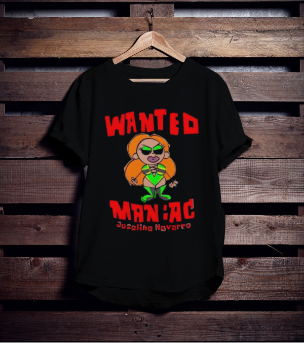Wanted Maniac Joseline Navarro Character Design Vibrant Costume T-Shirt