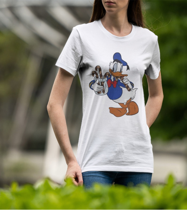 Donald Duck Festive Candy Canes T-Shirt