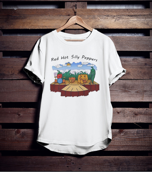 Red Hot Silly Peppers Vegetable Band Performance On Stage T-Shirt