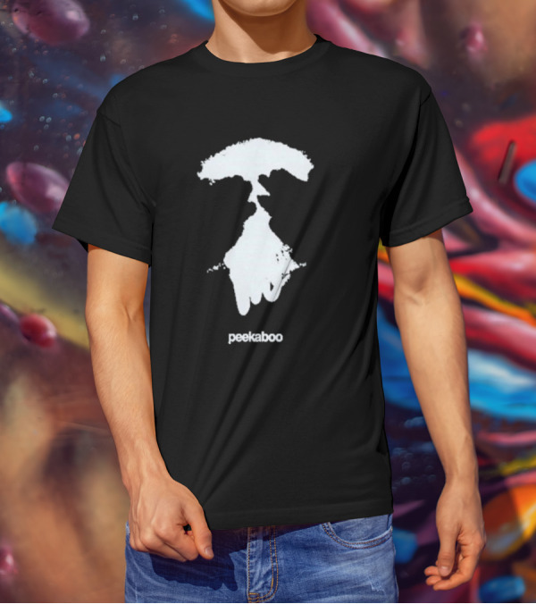 Peekaboo Eyes Wide Open Patch T-Shirt