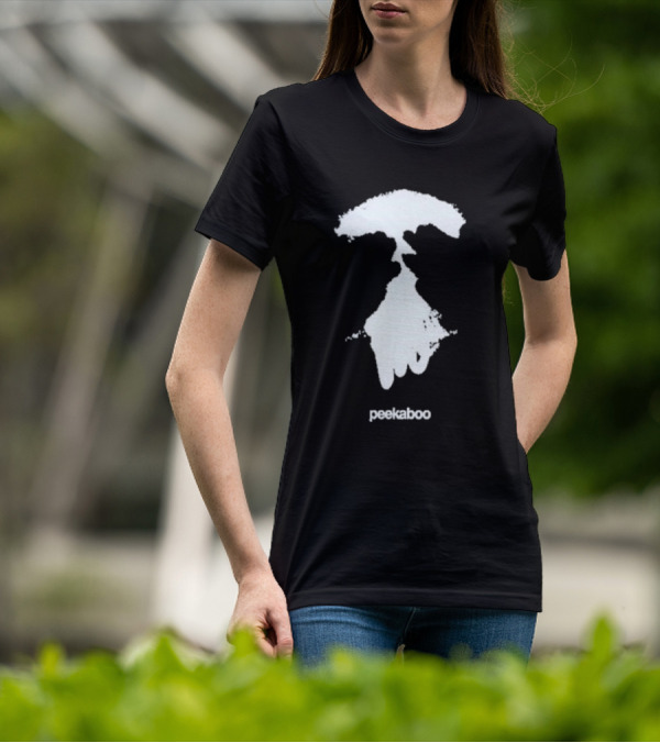 Peekaboo Eyes Wide Open Patch T-Shirt