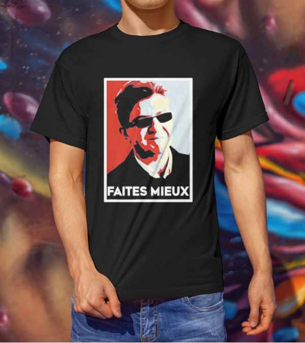 Faites Mieux Red And Black Pop T-Shirt