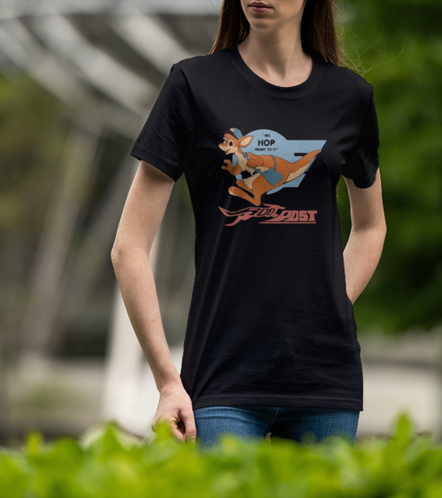 Roo Post We Hop Right To It Kangaroo Mail T-Shirt