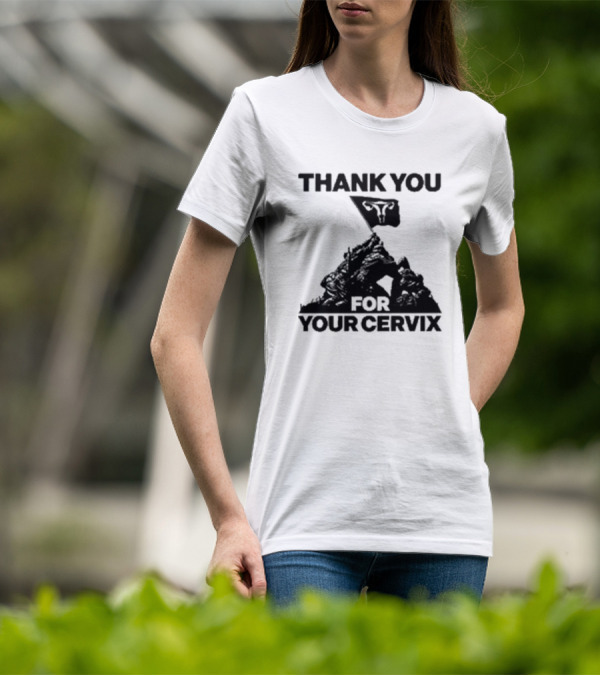 Thank You For Your Cervix Iconic Flag T-Shirt