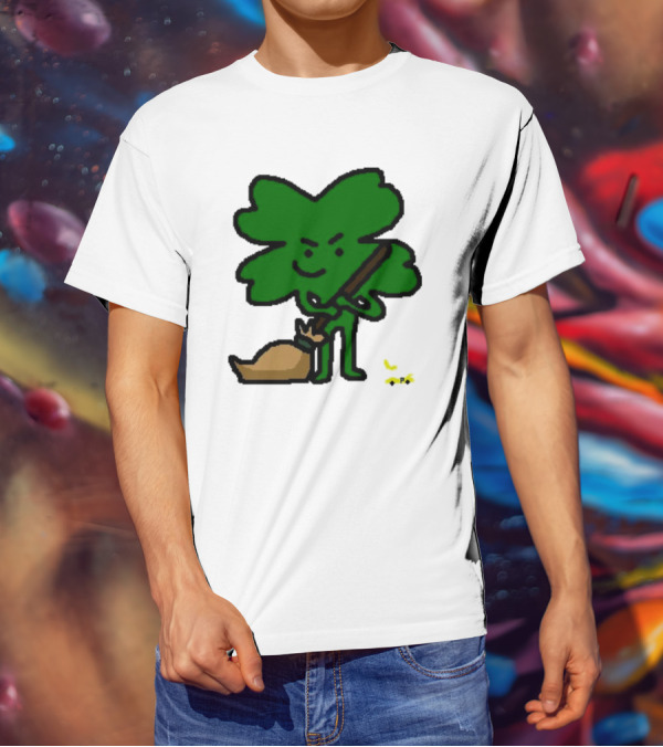 The Celtics Sweep The Pacers NBA Paint Shamrock Holding Broom T-Shirt