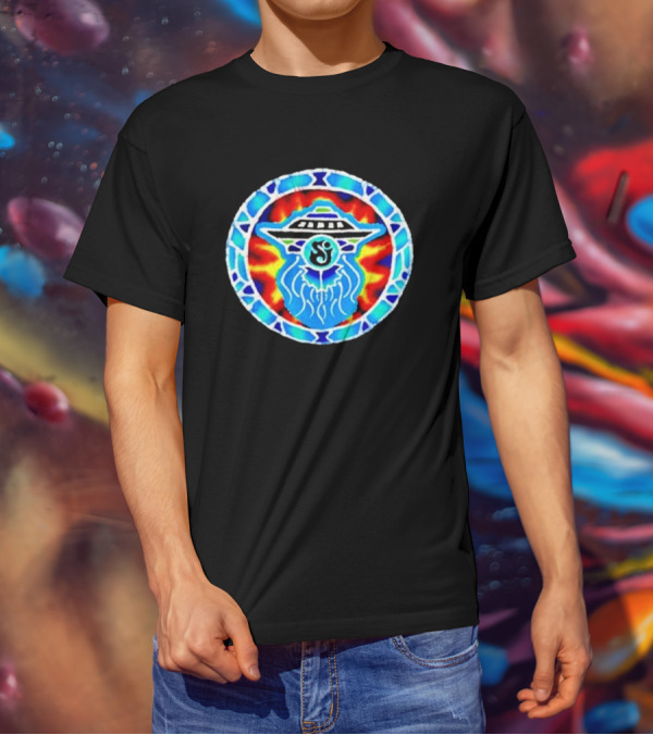 The String Cheese Incident Subterranean Vision UFO Psychedelic Mandala T-Shirt