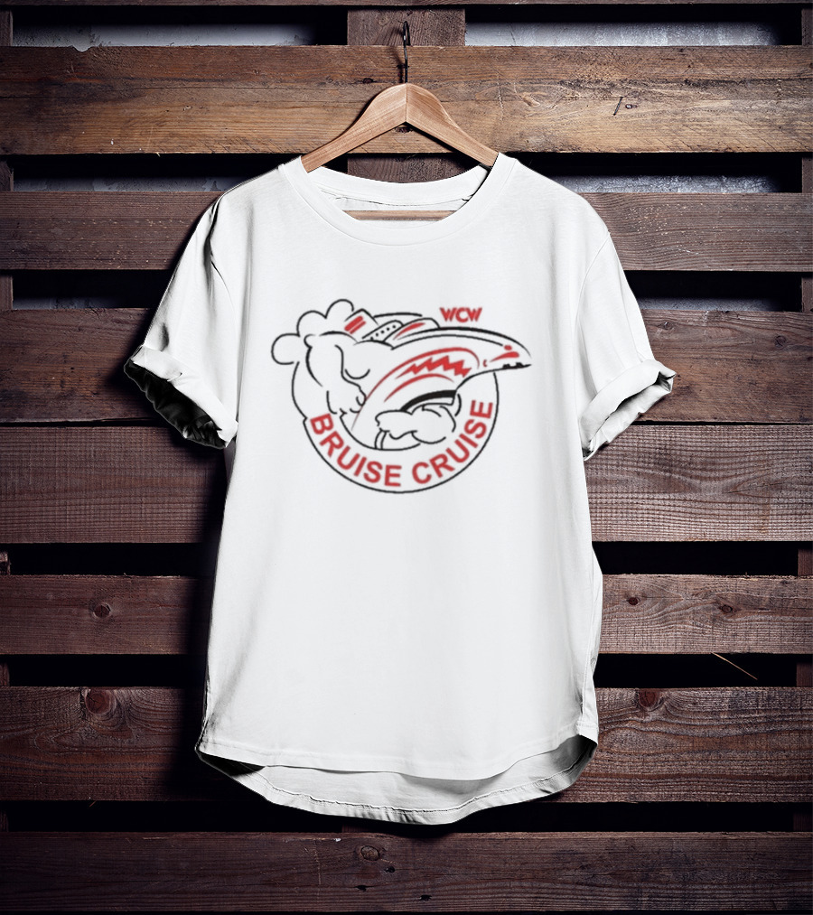 WCW Bruise Cruise 92 Wrestling Event Shark T-Shirt