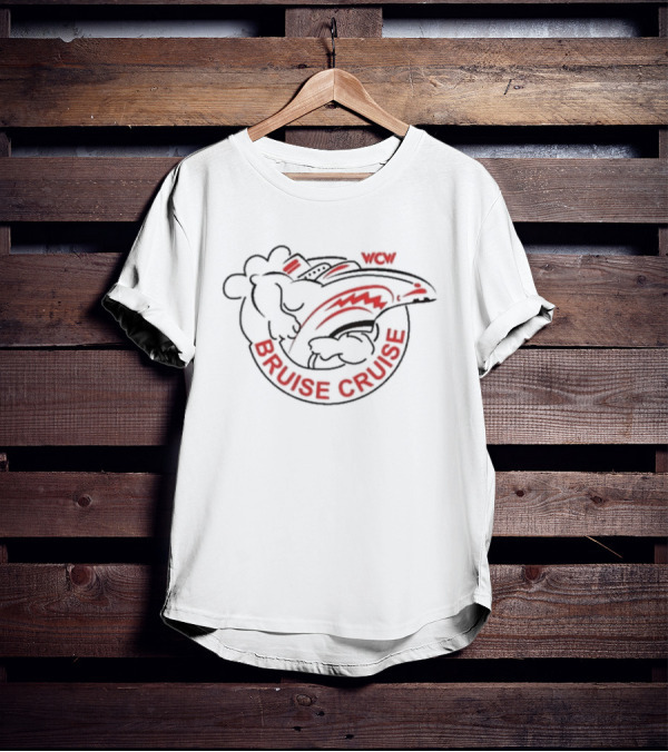 WCW Bruise Cruise 92 Wrestling Event Shark T-Shirt