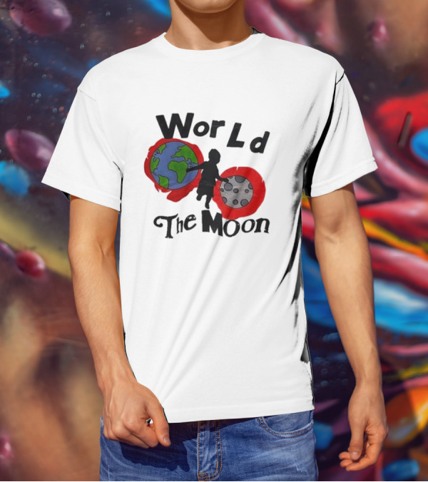 World The Moon Child Earth And Moon T-Shirt