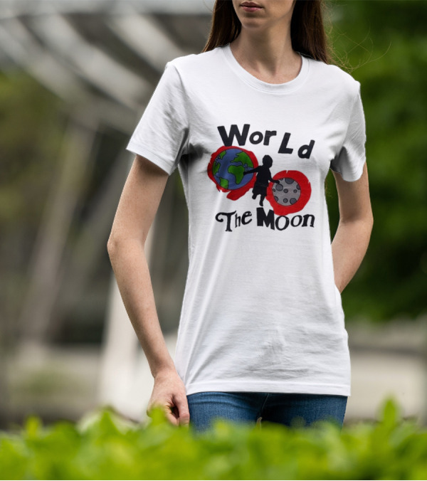 World The Moon Child Earth And Moon T-Shirt