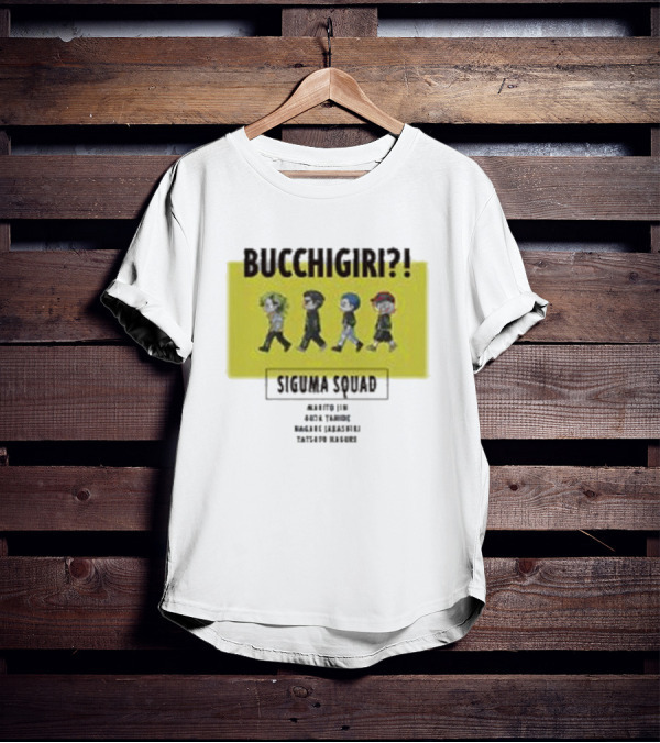Bucchigiri Siguma Squad Anime Walk Chibitoko Series T-Shirt
