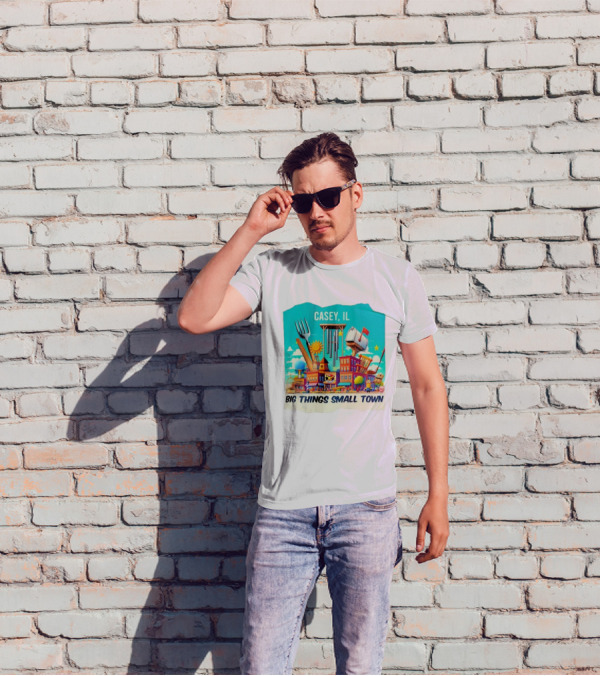 Casey IL Big Things Small Town Oversized Items And Landmarks T-Shirt
