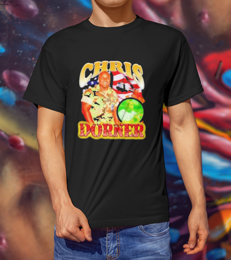 CHRIS DORNER USA Helicopter Camouflage T-Shirt