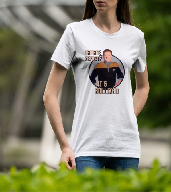 Damage Report It’s Bollixed Star Trek Inspired Character With Uniform T-Shirt