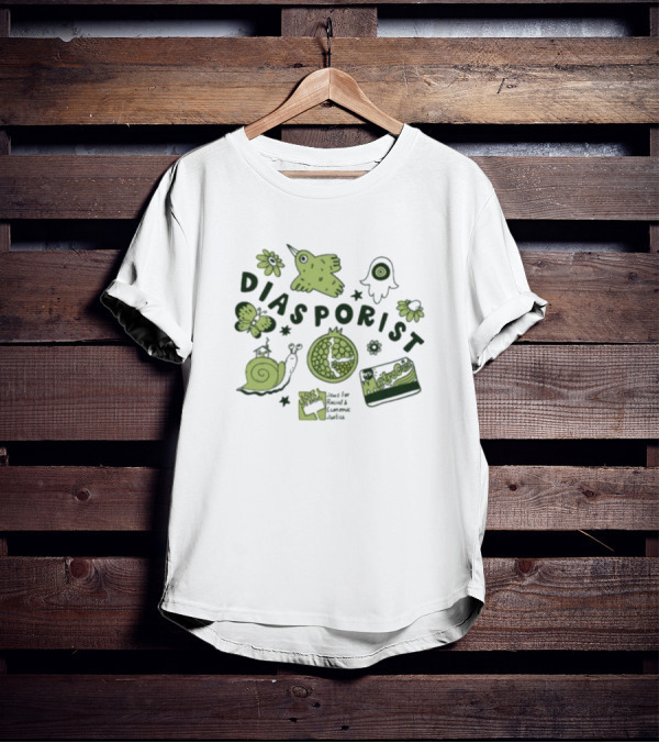 Diasporist Iconic Nature And Text Elements T-Shirt