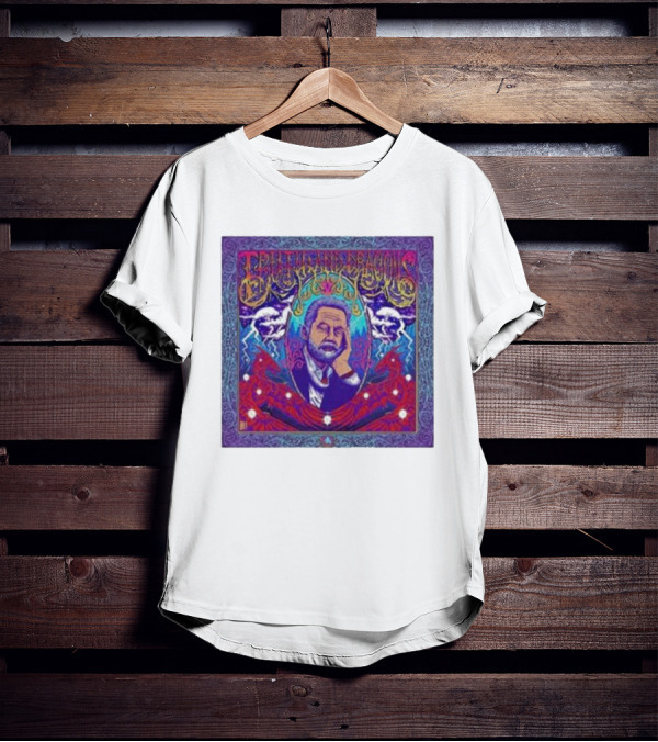 Truth And Dragons Psychedelic Portrait Neon T-Shirt