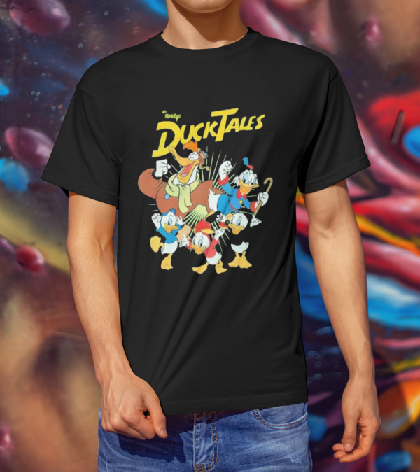 DuckTales Vintage Cast Disney Duck Cartoon Characters T-Shirt