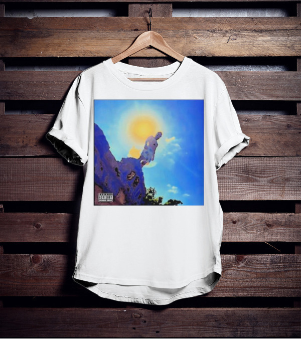 Wagmi Music Images Figure On Cliff With Sun And Clouds Cover T-Shirt