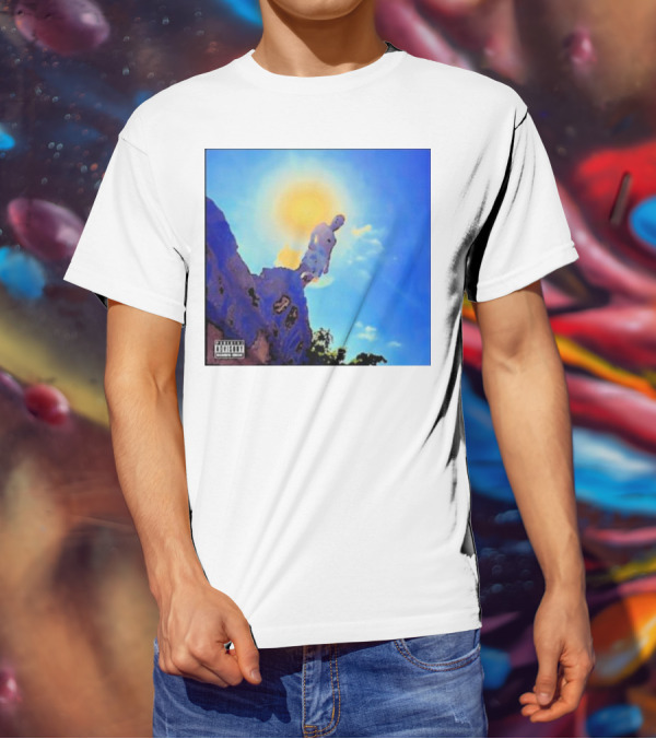 Wagmi Music Images Figure On Cliff With Sun And Clouds Cover T-Shirt