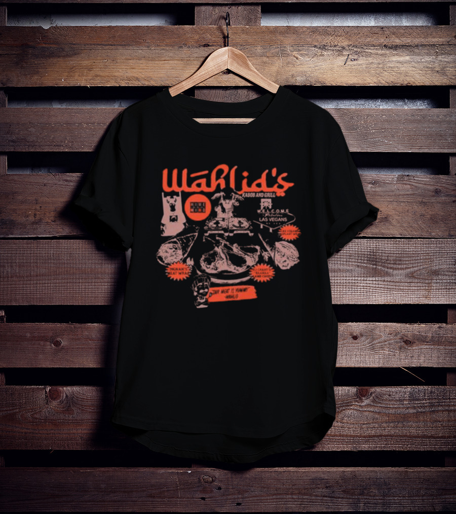 Wahlid's Kabob And Grill Hive Mind Menu Las Vegas Enjoy America’s Meat Wrap T-Shirt