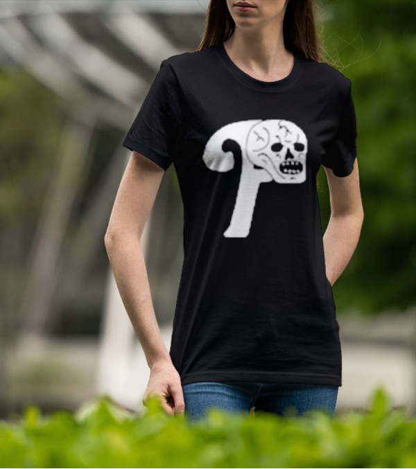 Philadelphia The Fighting Piss Missiles Skull T-Shirt